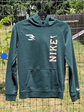 Nike 3BRAND by Russell Wilson Youth Large Fleece Hoodie Green 12-13Y